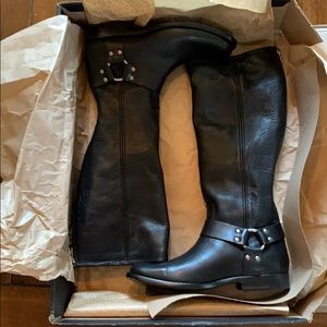 Frye Philip Harness Tall leather boot new in box